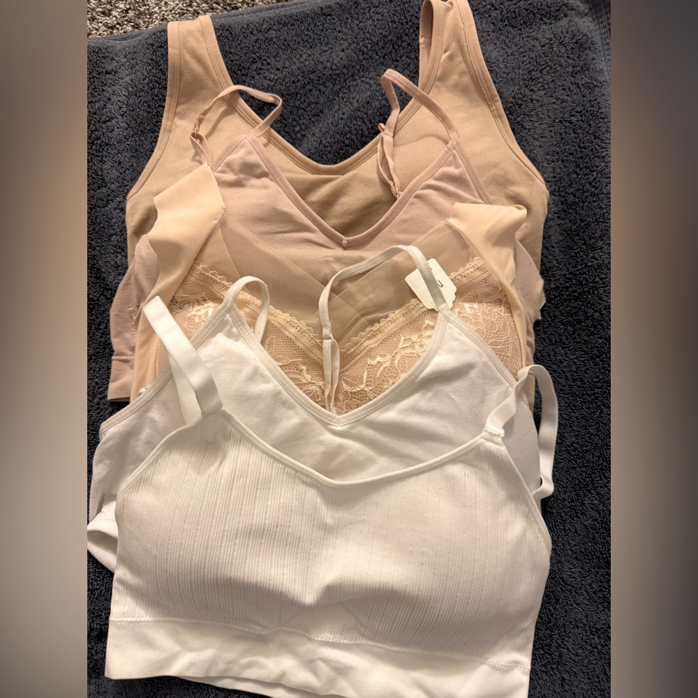 Women's Intimates Set - White and Tan